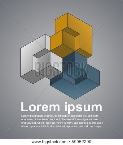Design element with three L shapes