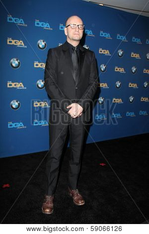 LOS ANGELES - JAN 25:  Steven Soderbergh at the 66th Annual Directors Guild of America Awards - Press Room at Century Plaza Hotel on January 25, 2014 in Century City, CA