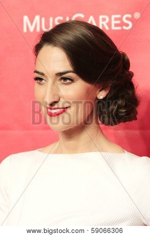 LOS ANGELES - JAN 24: Sara Bareilles at the 2014 MusiCares Person Of The Year event at the Convention Center on January 24, 2014 in Los Angeles, CA