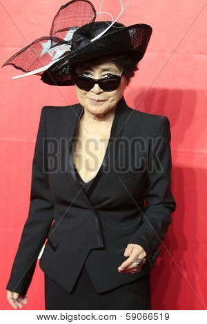 LOS ANGELES - JAN 24: Yoko Ono at the 2014 MusiCares Person Of The Year event at the Convention Center on January 24, 2014 in Los Angeles, CA