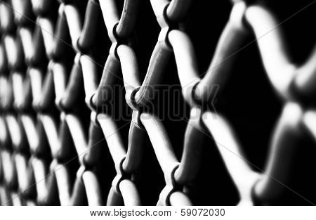 Prison fence - shallow depth of field