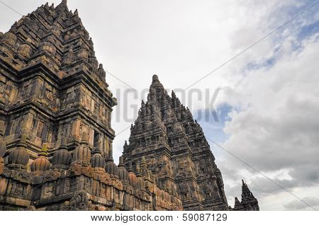 Hindu Temple Prombanan Complex In Yogjakarta In Java
