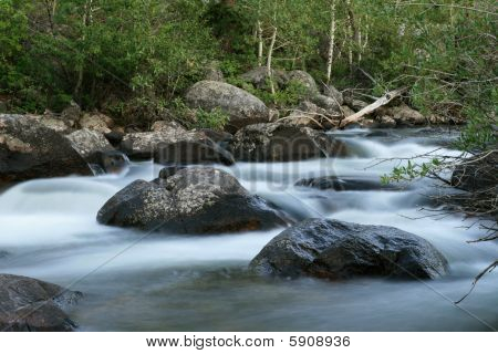 Glat vandfald Stream