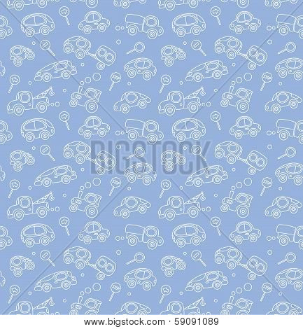 Cars. Pattern.