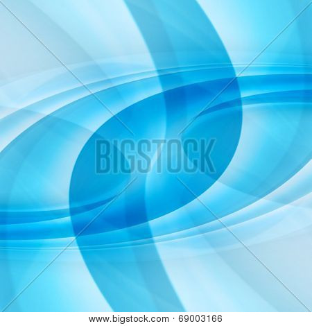 Blue Curved Abstract Background