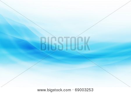 Blue Curved Abstract Background