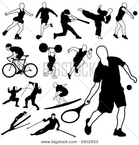 sport icons vector