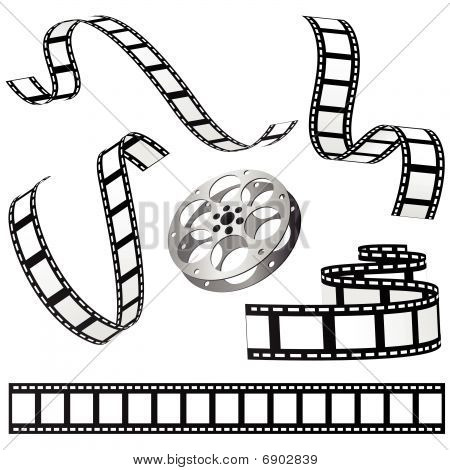 film and roll vector