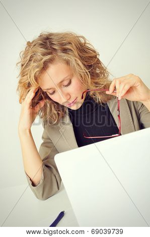 Tired Businesswoman