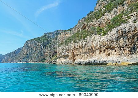 Blue Sea And Rocks