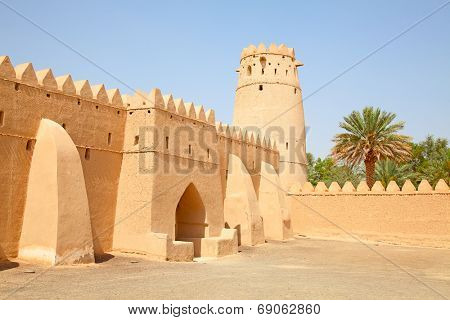 Famous Jahili fort in Al Ain oasis, United Arab Emirates