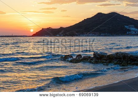 Sunrise On Beach (alykes, Zakynthos, Greece)