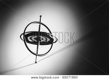 Spinning Gyroscope on Wire