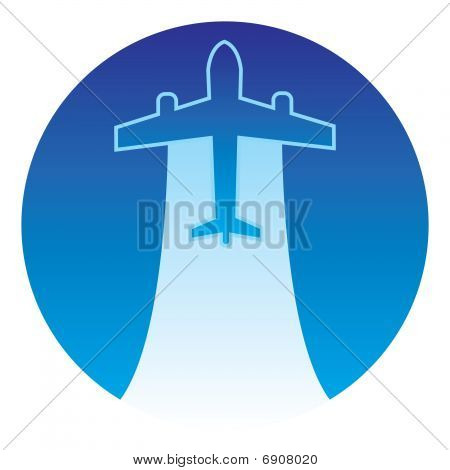 Botón - avión