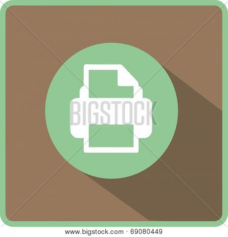 Flat Vector Printer Icon
