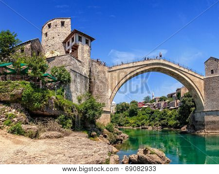 Famous Old Bridge In Mostar