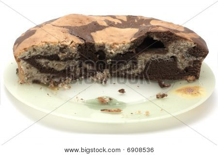 Torta su un piatto