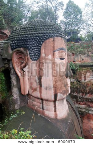 Leshan obří Buddha v Mt.emei z Číny