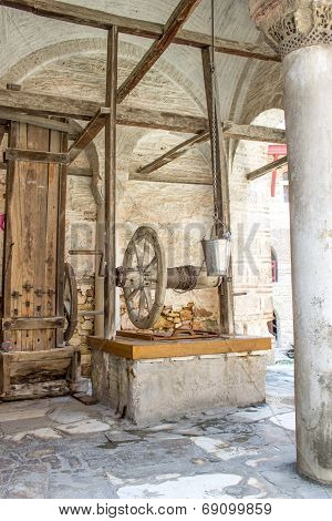 Wooden Frame Draw Well