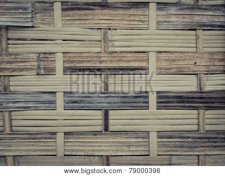 The Handcraft Of Bamboo Weave Pattern Fence