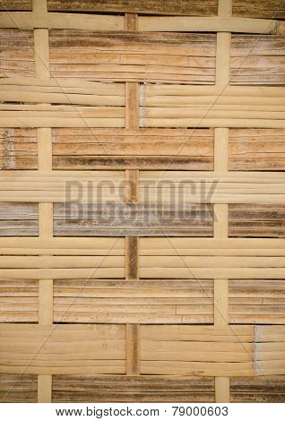 The Handcraft Of Bamboo Weave Pattern Fence