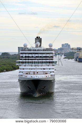 Modern Ocean Liner Front View