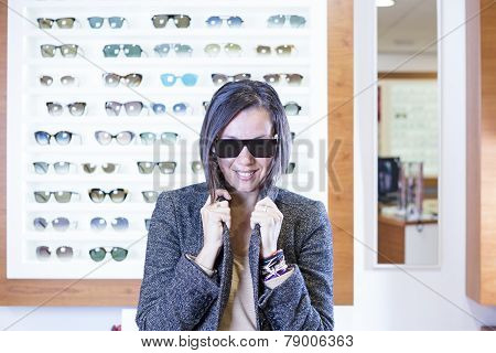 Posing At The Optical Store