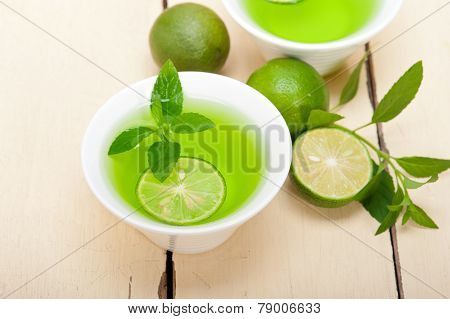 Mint Infusion Tea Tisane With Lime