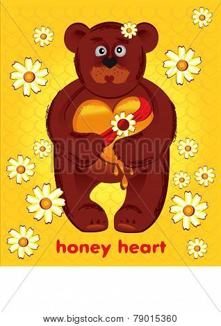 bear with honey heart