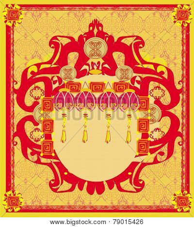 Lanterns Will Bring Good Luck And Peace To Prayer During Mid-autumn Festival For Chinese New Year