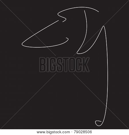 Stylized Image Of Dachshund