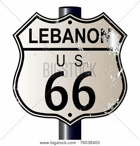 Lebanon Route 66 Sign