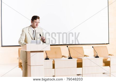 male speaker