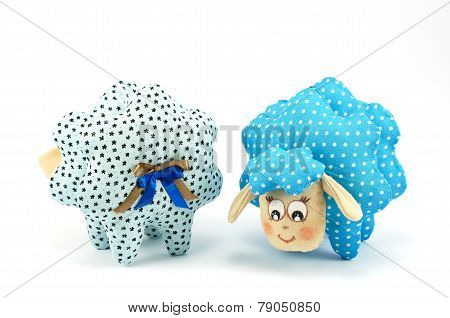 Two toy lamb