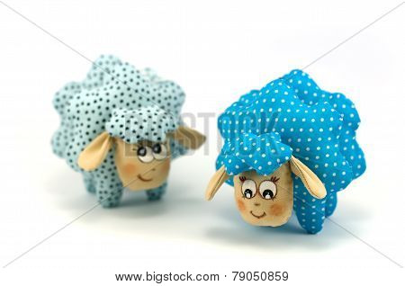 Two toy lamb
