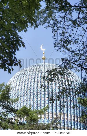 Dome Of A Mosque Against The Sky