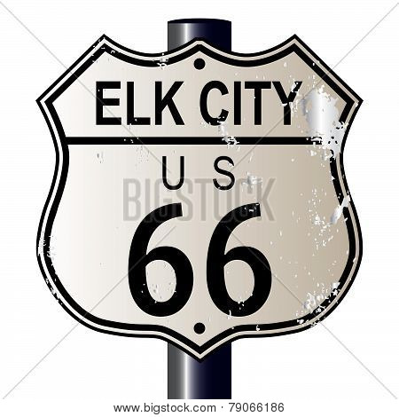 Elk City Route 66 Sign