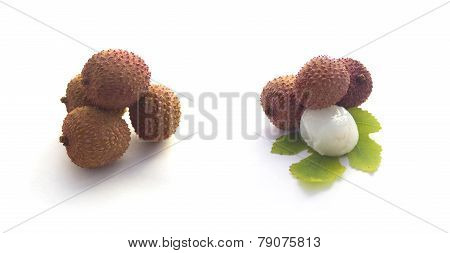 Fresh lychee fruits