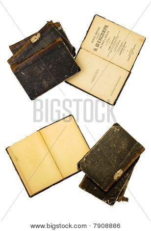 Seite der alten Bücher