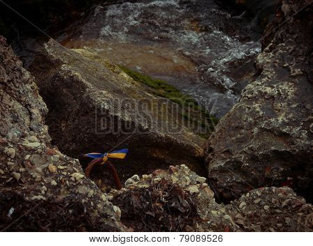 The Ukrainian colors in Crimea