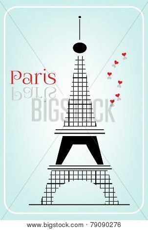 Black Eiffel tower
