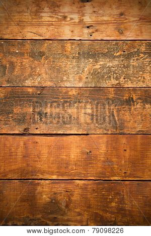 Textured And Weathered Old Wooden Boards