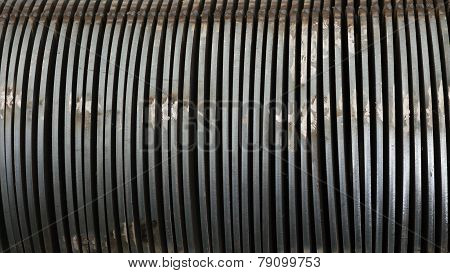 Close-up Of Steel Industrial Component.