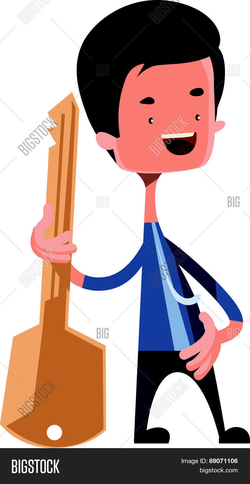 Man Holding Key Vector & Photo (Free Trial) | Bigstock