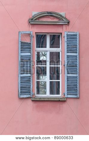 Old Window With Wooden Shutters