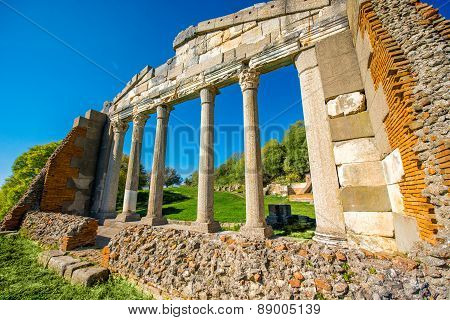 Temple ruins in Ancient Apollonia