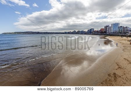 Panoramic View Of Gijon