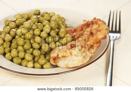 Chicken Meat With Green Peas