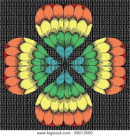 Vivid clover illustration