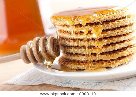 Wafel z miodem